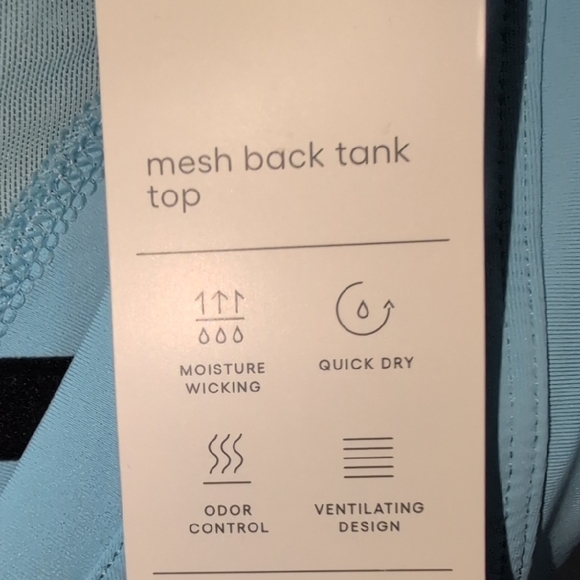 All in Motion Light Blue Tank Top - Picture 3 of 3